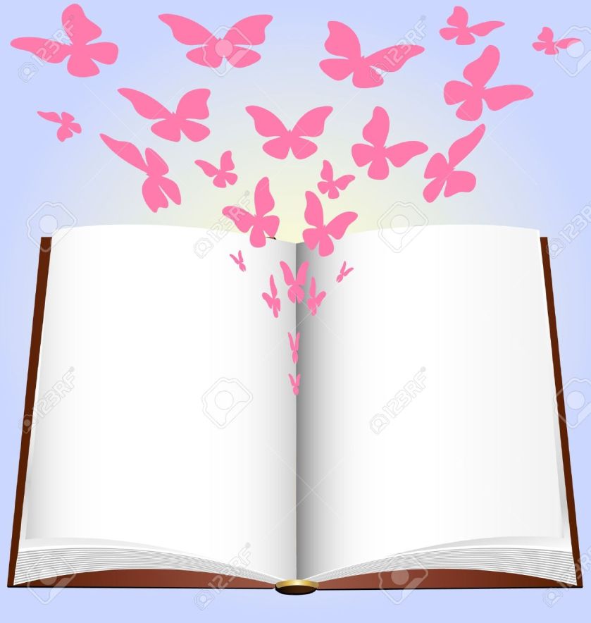 9513777-sur-un-fond-bleu-a-un-grand-livre-ouvert-d-où-émergent-abstraite-papillon-rose